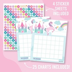 Sticker Chart for Kids Behavior at Home & Classroom – 25 Reward Chart for Kid…