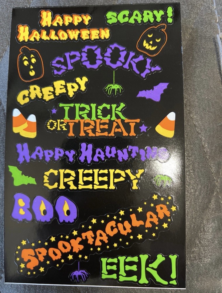 Mrs. Grossman’s Large Stickers Halloween Spooky Captions