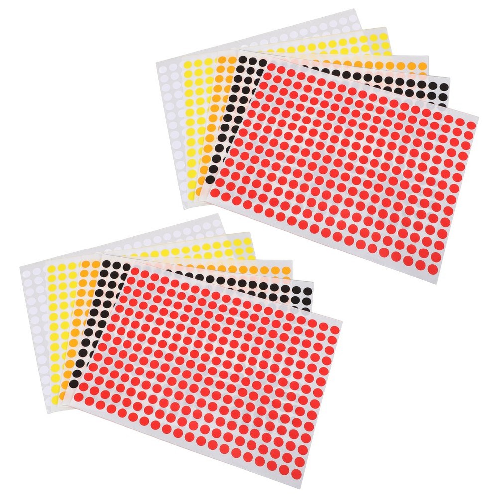 Colored Dot Stickers Self Adhesive Round Labels for Office Sorting and Packaging