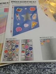 Binder Decorating Kit/Lot Of 2-45 Stickers-2 Insert Sheets Each/New