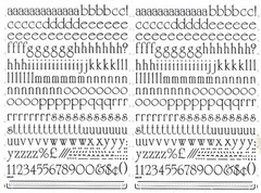 MECANORMA Dry Transfer Lettering 396.60 LN #673 CELTIC 15mm