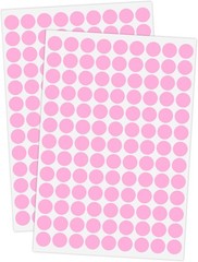 2340 PCS White Circle Dot Stickers 1/2″ Round Yard Garage Sale Price Stickers Co