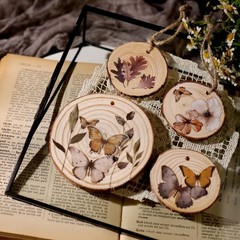 3 Sheets Butterfly Rub-on Transfer Stickers Use for Fabric Paper Wood Chips DIY