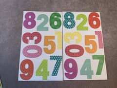 Me and My Big Ideas MAMBI Sticks 3.25in Alphabet Numbers Stickers USED 90 left