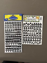 VARIOUS BRANDS Letter Stickers Scrapbooking Lot NIP