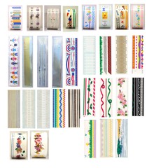 1-Design Line Long 12″ Stickers by Mrs. Grossman – Various Themes
