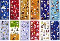 Exclusive 12 Sheet Peanuts Sticker Collection – Perfect for Holidays & Crafts