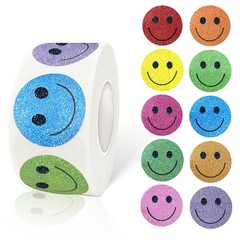 1 Inch Shiny Happy Face Stickers Circle Dots Labels Reward Stickers Teachers …