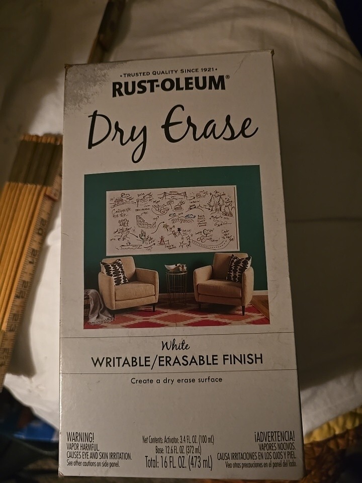 RUST-OLEUM – DRY ERASE – WRITEABLE ERASABLE FINISH – 16 FL OZ