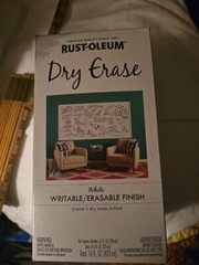 RUST-OLEUM – DRY ERASE – WRITEABLE ERASABLE FINISH – 16 FL OZ