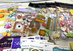 Scrapbooking Embellishments Stick-Ons, Rub-Ons, Stickers Big Variety Lot 100+