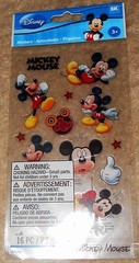 Disney MICKEY MOUSE Ears Stars Disneyland World Title Stickers Scrapbook Crafts