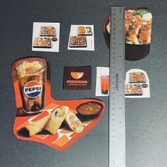 Paper Clippings Scrapbook Asian Fast Food Junk Journals Collage Decoupage Craft
