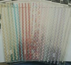 CraftbuddyUS CB117PK – 4 Self Adhesive Rhinestone Stripes, Color – PINK