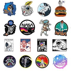 NASA Stickers Space Shuttle Launch Vinyl Decals Rocket Missions Pack Lot 50 pcs