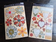 Daisy D’s Cardstock Stickers LOT – Hearts Flowers Frames Crafting NEW Floral #19