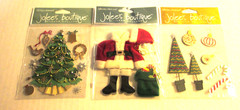10 New Jolee’s Boutique & EK Sticko Winter Christmas Sticker Lot Scrapbook