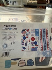 Creative Memories Festive Fourth Designer Stickers New