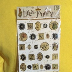 K&Company Life’s Journey Metal Art Alphabet NEW Sealed Rare Retired 2004