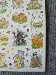American Greetings Vintage Stickers Forest ANIMALs