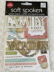 Lot of 3 Jolee’s MAMBI 3D TRAVEL STICKERS Passport Holder Family Vacation Stamp