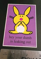 Happy Bunny Sticker Jim Benton Cute Funny Humor Vending Machine Sticker
