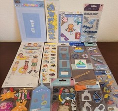 20 Pks/Sheets Stickers, Embellishments 4 Crafts, Scrapbooking Summer, Water #155