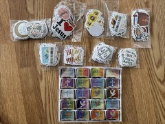 Lot Of 10 Packs Assorted Inspirational & Religious Stickers