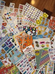 MASSIVE COLLECTION 1980’s 90’s Stickers Foil Puffy Wiggle Eyes 292 Sheets Vtg