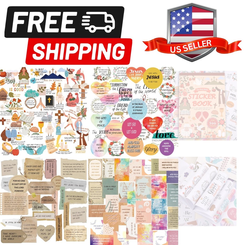 300+ Inspirational Christian Stickers, Waterproof Bible Verse Jesus Stickers …