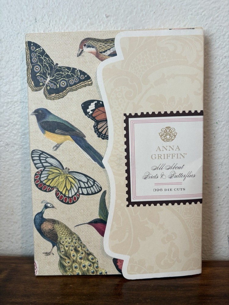 ANNA GRIFFIN All About Birds & Butterflies 396 Die Cuts – NEW