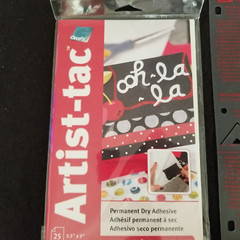Assorted 6 Piece Craft Set: Adhesives, Stencils, Foam Dots, Templates – New