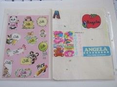 Angela Jill & Alphabet STICKERS – SHEETS & SINGLES – VARIOUS BRANDS – VINTAGE