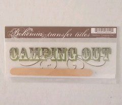 My Mind’s Eye Rub On Scrapbook Embellishments Paper Crafts- 1 Sheet Camping Out