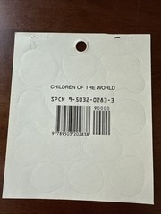 Vintage Redi-Stix Children of the World Sticker Sheet Standard Publishing USA