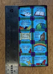 50pc 5 Sheet Vtg Jesus Faith Christian Bible Verse Stickers Colorful Scrapbook