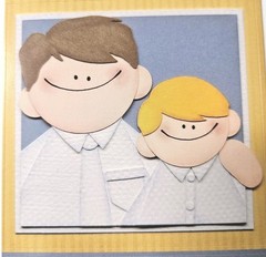 Pebbles Inc. Baptism Boy Blonde Cardstock Sticker Preacher Yellow Hair Boy