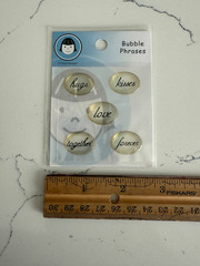 Li’l Davis Designs Embellish Bubble Phrases ~ Hugs Kisses Love Together Forever