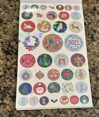 Hobby Lobby CHRISTMAS 2021 Sticker Book 8 Pages Holiday 500+ Pieces