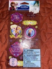 Disney Frozen Anna & Elsa Sisters Forever Flat Scrapbooking Stickers EK Success