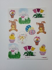 Vintage Easter Stickers, 11 Full Sheets, Hallmark, Amscan, AGC, variety of style