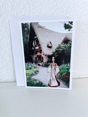 Brand New Barbie as Snow White at a Cottage Greeting Card 5″ by 7″ w/Envelope