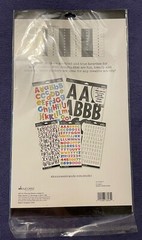 Sticko White Poster Size Alphabet Stickers 97 Piece, NEW Bold Large Jumbo XL ABC