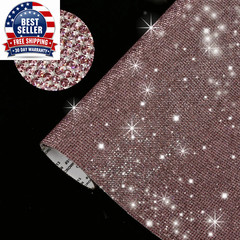 New 12*20Cm Self-Adhesive Rhinestone Sticker Sheet Glitter Trim Applique Crystal