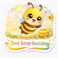 Bee Positive Sticker Pack Cute Kawaii Motivational Bee Stickers 12 Bundle