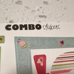 Bo Bunny Combo Multicolor Love Bandit Scrapbooking Stickers 10LBC129