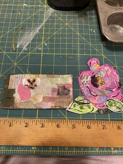 Unique Handmade Ephemera, Scrapbook,Junk Journal,tag,embellishment Mixed Media