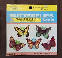 Vintage Eureka sticker lot, new old stock- 288 stickers / seals. Books Complete!