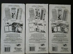 New (3) SandyLion Disney Stickers Mickey Mouse Goofy Alphabet ABCs Disneyland