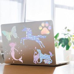 36 Sheets A4 Holographic Paper Sticker Transparent Waterproof Self Adhesive Film